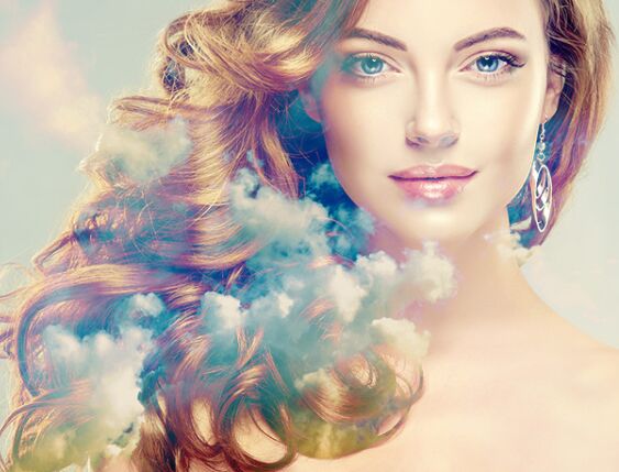 Double exposure carousel slider